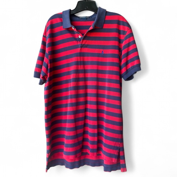 Polo Ralph Lauren Other - Y2K POLO RALPH LAUREN Striped Short Sleeve Polo Prep Old Money Dad Collegiate XL